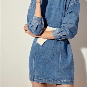 Brand new zara belted denim dress